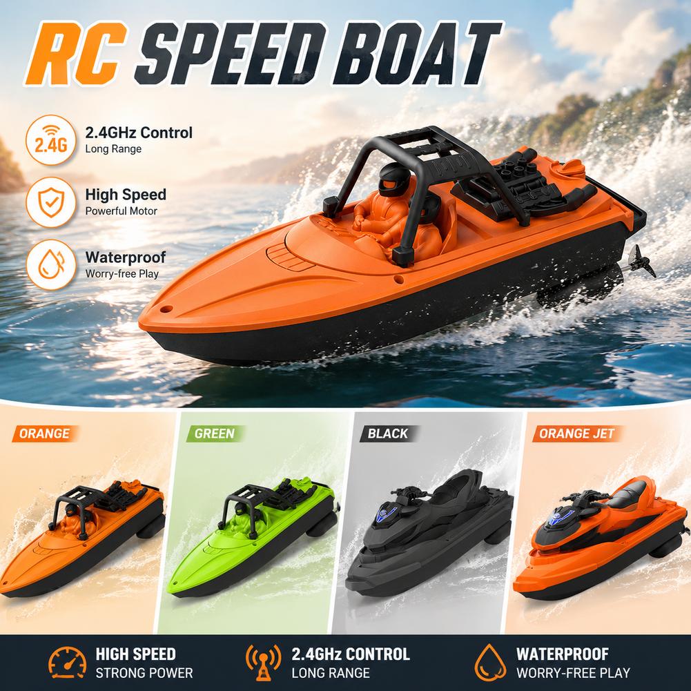 Rc Hobby Grade Boat - 1 Stück RC Schnellboot Spielzeug Wasserdichtes