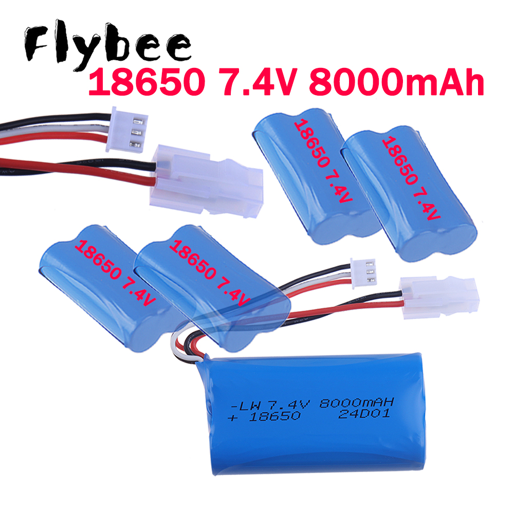 Rc Hobby Parts - 5557 555-7 Stecker 18650 8000mAh 7,4V