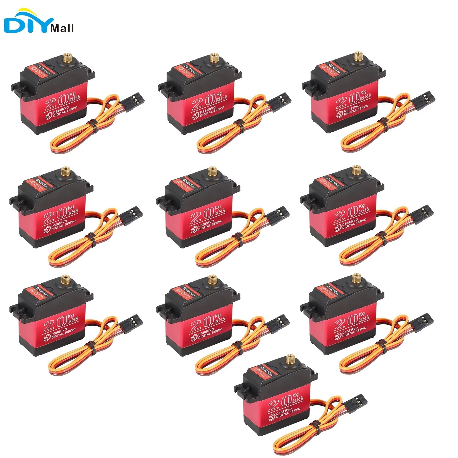 Rc Hobbies - 10 Stück DS3218 20KG Digital Servo