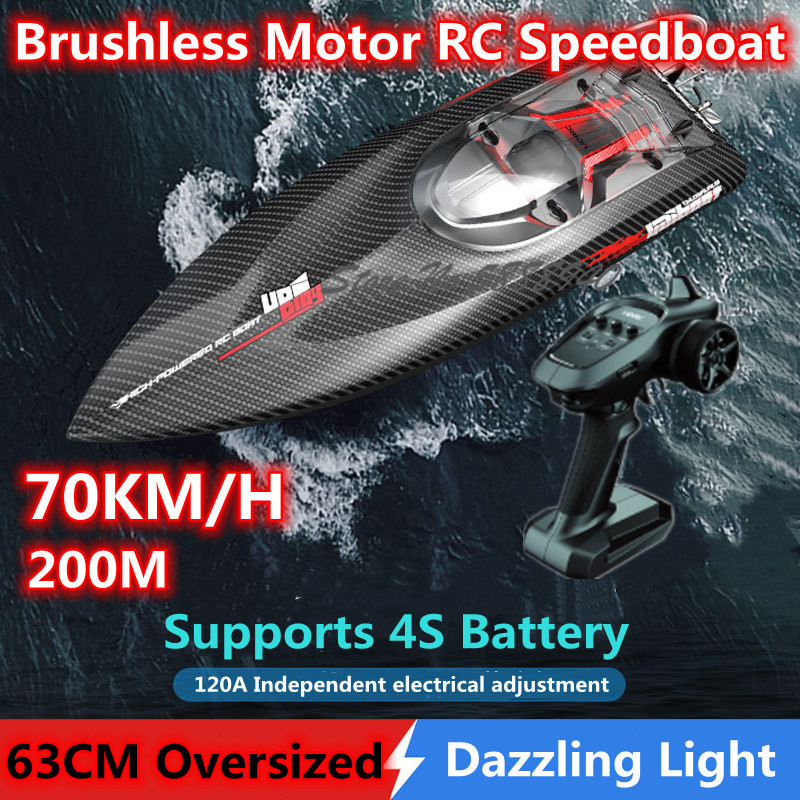 Rc Hobby Grade Boat - Super großes ferngesteuertes Schnellboot mit Fernbedienung,