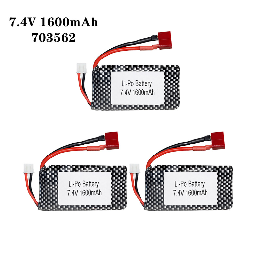 Rc Hobby Parts - 1/2/3 stücke/Lot 7,4 v 1600mah 703562