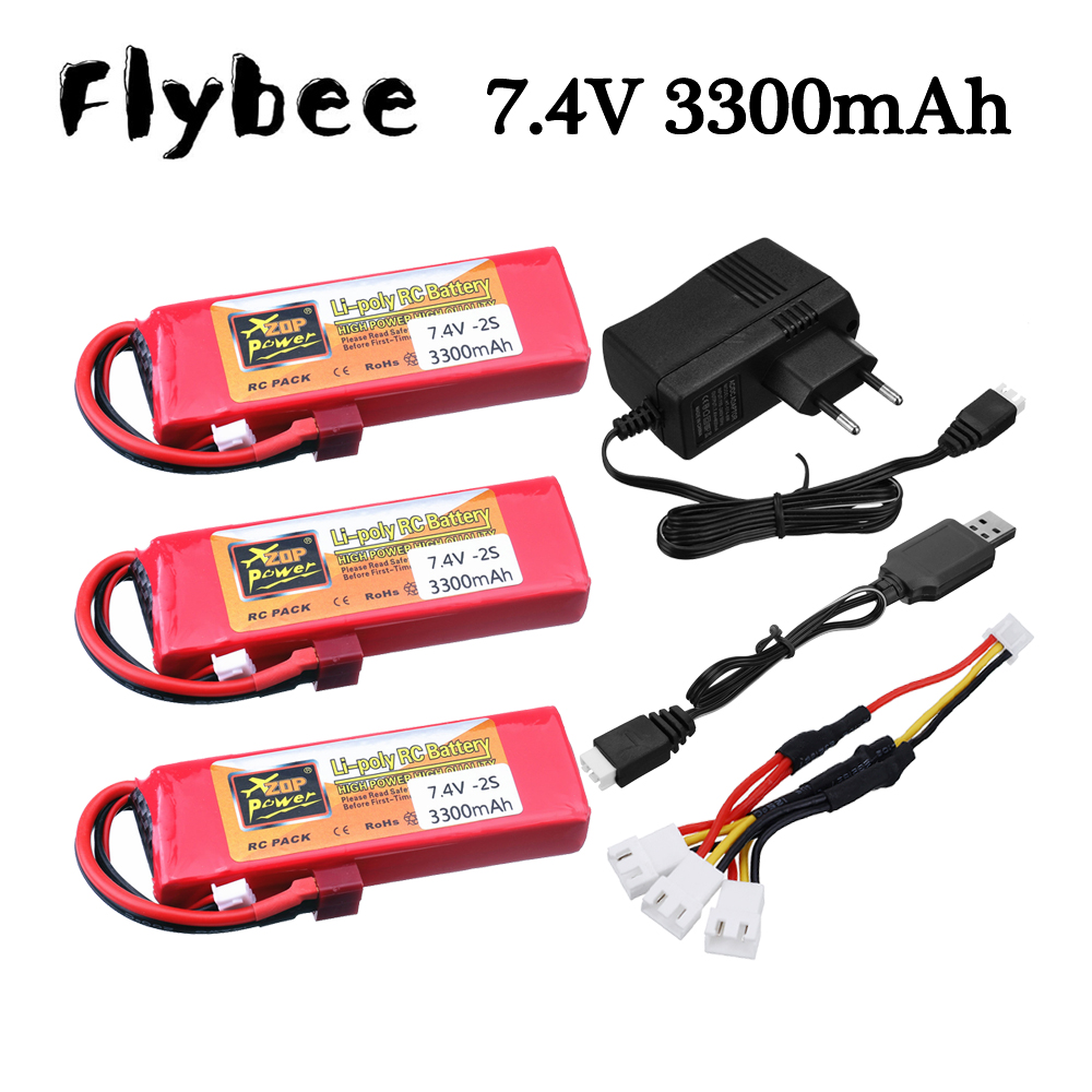 Rc Hobby Parts - 2S 7,4 V 3300 mAh Lipo-Akkuladegerät-Sets