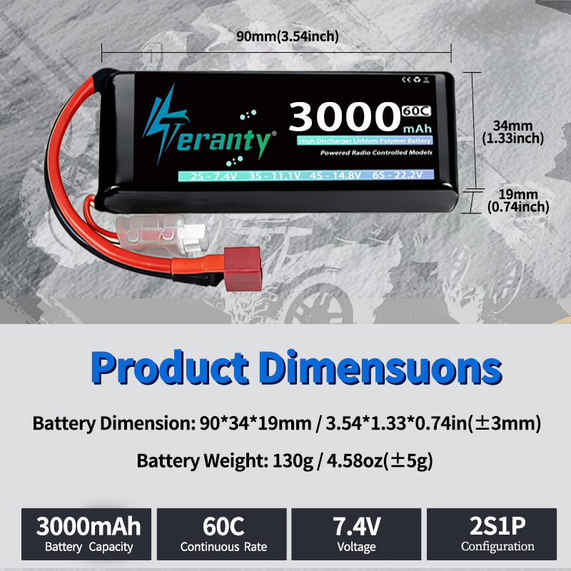 TERANTY 2S 3000mAh Lipo-Akku 7 – Rc Hobby Rc Bewertung und Preis