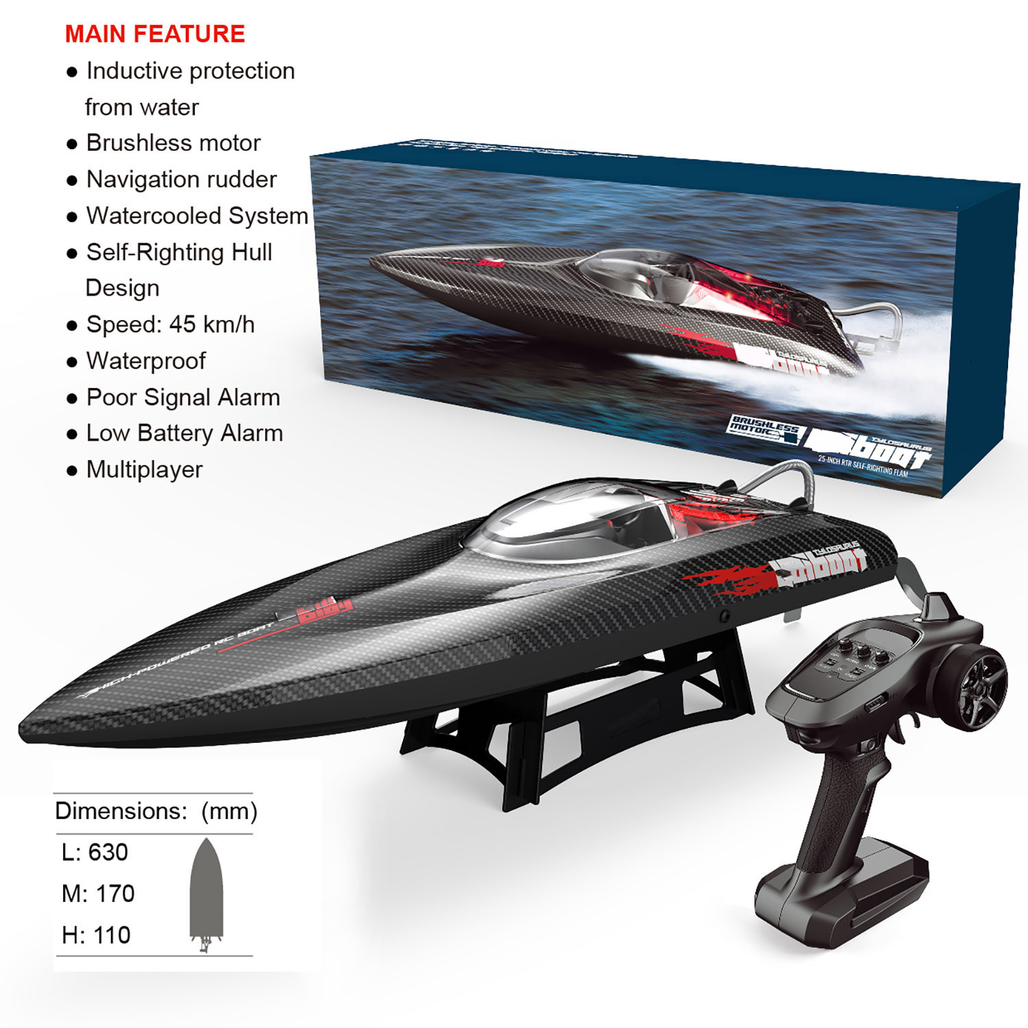 25 Zoll UDI022 Großes ferngest – Rc Hobby Grade Boat Bewertung und Preis